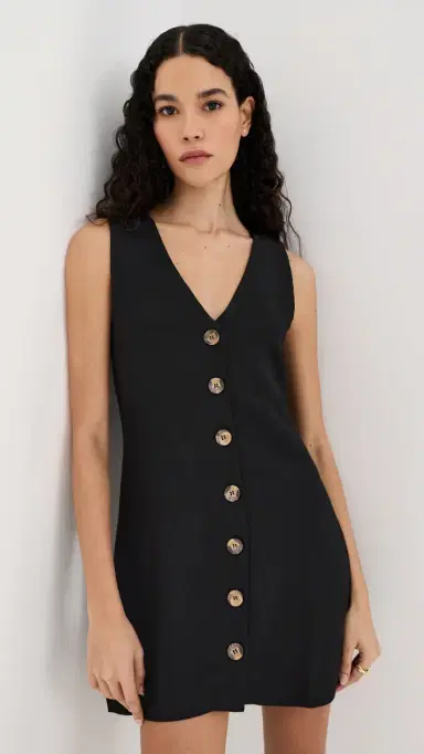 LE BOP Charlotte Vest Dress Black | Thumbnail 2 LE BOP Charlotte Vest Dress Black | Thumbnail 2