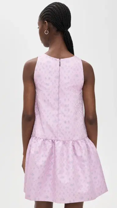 MSGM Jacquard Mini Dress Pink 44 | Thumbnail 3 MSGM Jacquard Mini Dress Pink 44 | Thumbnail 3