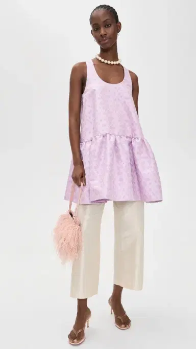 MSGM Jacquard Mini Dress Pink 44 | Thumbnail 5 MSGM Jacquard Mini Dress Pink 44 | Thumbnail 5