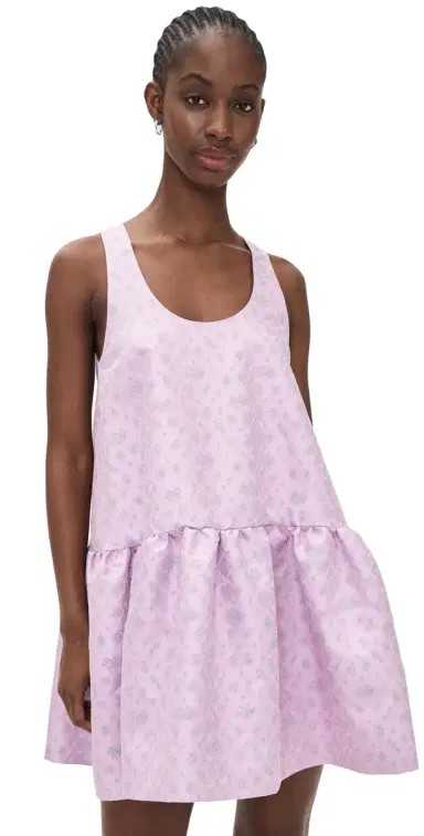 MSGM Jacquard Mini Dress Pink 44 | Thumbnail 1 MSGM Jacquard Mini Dress Pink 44 | Thumbnail 1