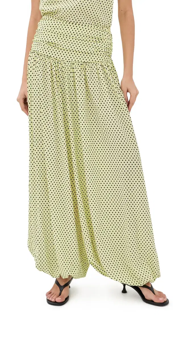 Nora Balloon Pants Lemon Polka Dot