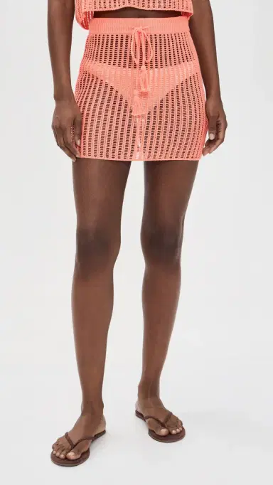 LSPACE ander Knit Cover Up Skirt Fresh queezed | Thumbnail 2