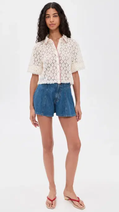 PAIGE Joelle Anchored Shorts Anchored 30 | Thumbnail 5