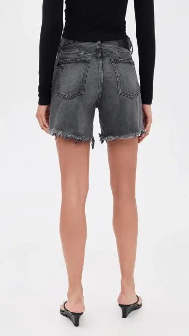 MOUSSY VINTAGE Shirley Long Denim Shorts Black | Thumbnail 3
