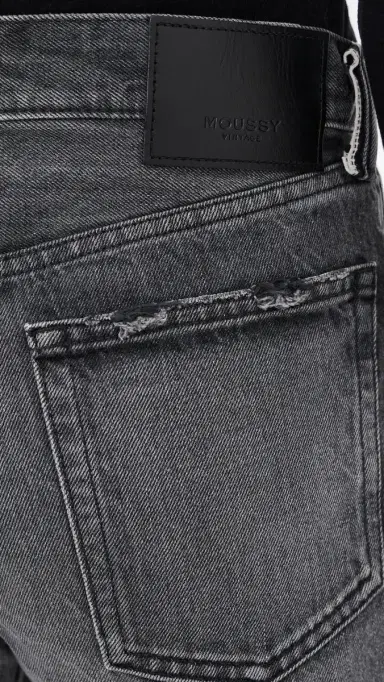 MOUSSY VINTAGE Shirley Long Denim Shorts Black | Thumbnail 6