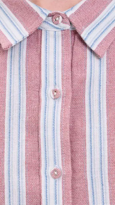 Coniglio Palm Beach Classic Button Down Claret Combo Stripe One Size | Thumbnail 6