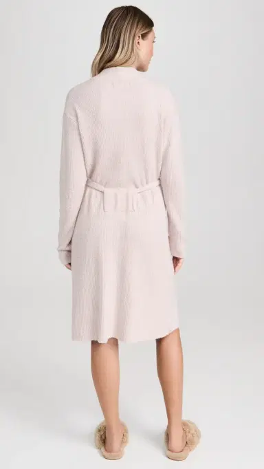 Barefoot Dreams Cozychic Lite Ribbed Robe Faded Rose/Pearl | Thumbnail 3 Barefoot Dreams Cozychic Lite Ribbed Robe Faded Rose/Pearl | Thumbnail 3