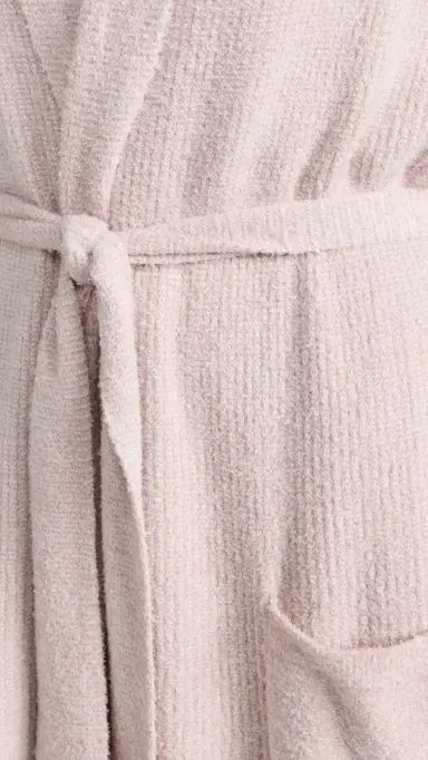 Barefoot Dreams Cozychic Lite Ribbed Robe Faded Rose/Pearl | Thumbnail 6 Barefoot Dreams Cozychic Lite Ribbed Robe Faded Rose/Pearl | Thumbnail 6