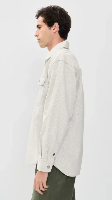 Carhartt WIP Mercer Shirt Jacket Mercer Stripe/Graphite/Wax L | Thumbnail 4 Carhartt WIP Mercer Shirt Jacket Mercer Stripe/Graphite/Wax L | Thumbnail 4