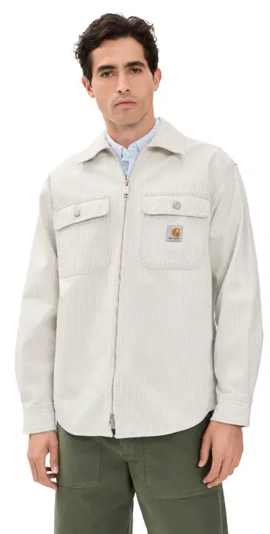 Carhartt WIP Mercer Shirt Jacket Mercer Stripe/Graphite/Wax L | Thumbnail 1 Carhartt WIP Mercer Shirt Jacket Mercer Stripe/Graphite/Wax L | Thumbnail 1