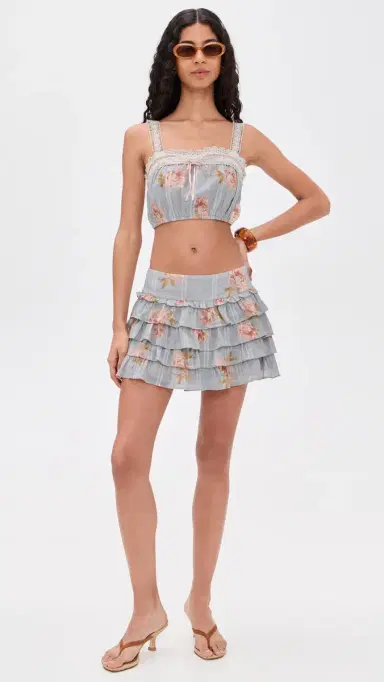 LoveShackFancy Moralina Skirt | Thumbnail 5 LoveShackFancy Moralina Skirt | Thumbnail 5