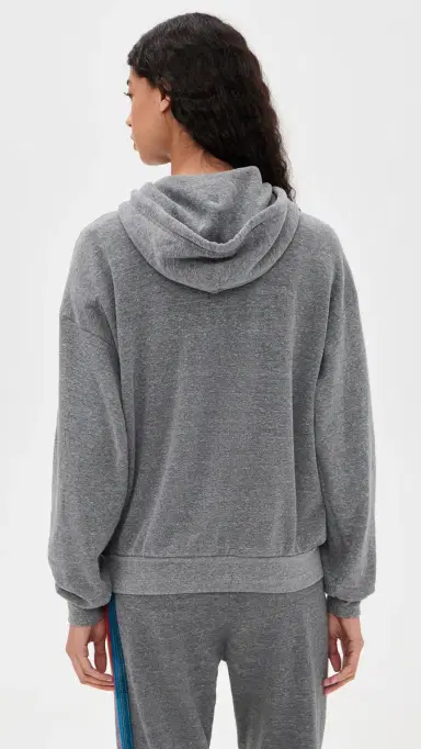 Aviator Nation Mountain Stitch Chevron Hoodie Heather Grey | Thumbnail 3