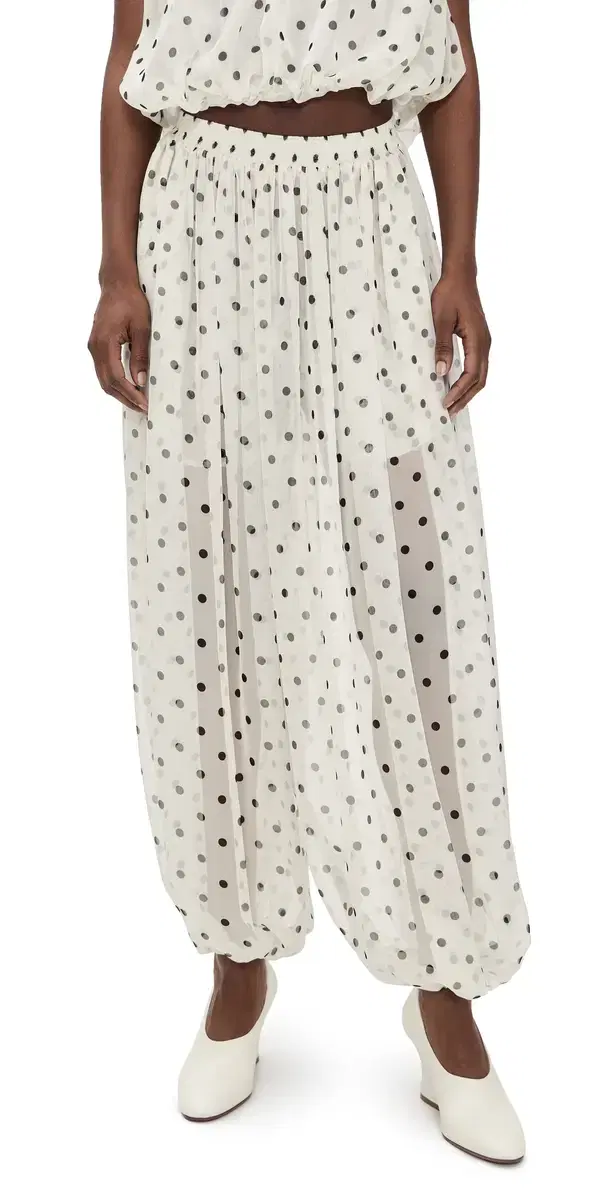 Polka Dot Pants Black