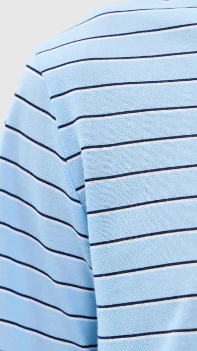 RLX Ralph Lauren Multi Stripe Tour Pique Polo Office Blue Multi | Thumbnail 6