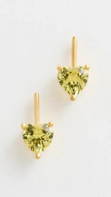 Alexa Leigh Linea Love Stud Earrings Marigold One Size | Thumbnail 2