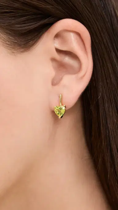 Alexa Leigh Linea Love Stud Earrings Marigold One Size | Thumbnail 3