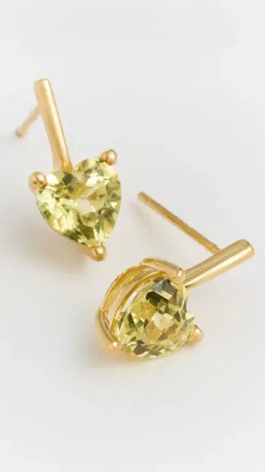 Alexa Leigh Linea Love Stud Earrings Marigold One Size | Thumbnail 4