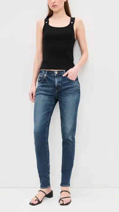 MOUSSY VINTAGE Glocester Skinny Jeans Blue | Thumbnail 5