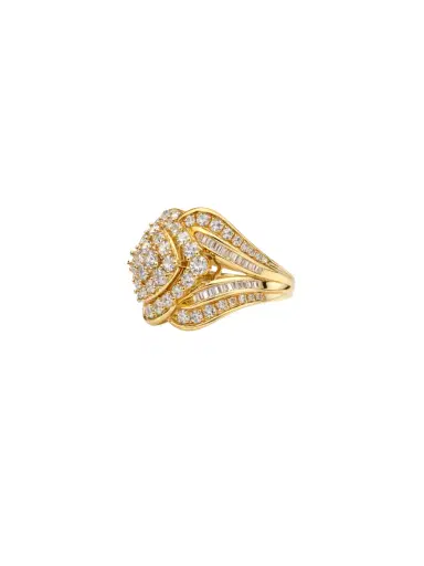 Wish Fine Jewelry 2.00ct Diamond 14K Gold Cocktail Ring | Thumbnail 2 Wish Fine Jewelry 2.00ct Diamond 14K Gold Cocktail Ring | Thumbnail 2