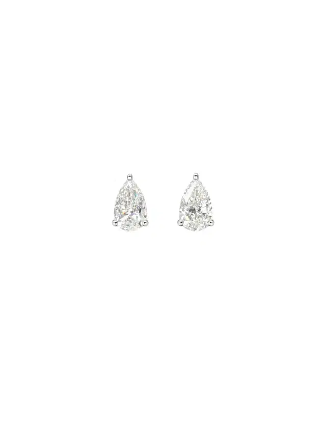 2.01ct Diamond 18K Gold Pear Stud Earrings