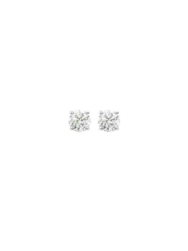 Wish Fine Jewelry 2.06ct Diamond 18K Gold Round Stud Earrings | Thumbnail 1 Wish Fine Jewelry 2.06ct Diamond 18K Gold Round Stud Earrings | Thumbnail 1
