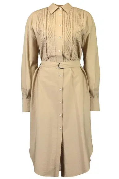 Brunello Cucinelli Belted Shirt Dress | Thumbnail 1