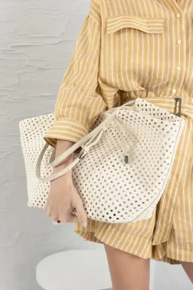 Brunello Cucinelli Embroidered Panier Handbag | Thumbnail 2