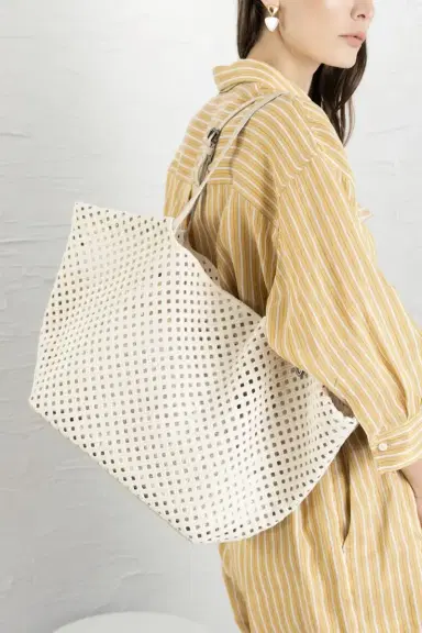 Brunello Cucinelli Embroidered Panier Handbag | Thumbnail 3