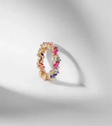 Suzanne Kalan Rainbow Frenzy 18kt gold, diamond and sapphire ring | Thumbnail 5 Suzanne Kalan Rainbow Frenzy 18kt gold, diamond and sapphire ring | Thumbnail 5