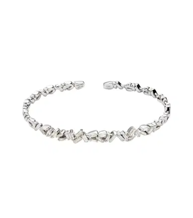 Suzanne Kalan Fireworks 18kt white gold cuff bracelet with white diamonds | Thumbnail 1 Suzanne Kalan Fireworks 18kt white gold cuff bracelet with white diamonds | Thumbnail 1