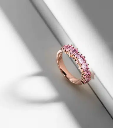 Suzanne Kalan 18kt rose gold ring with sapphires | Thumbnail 2