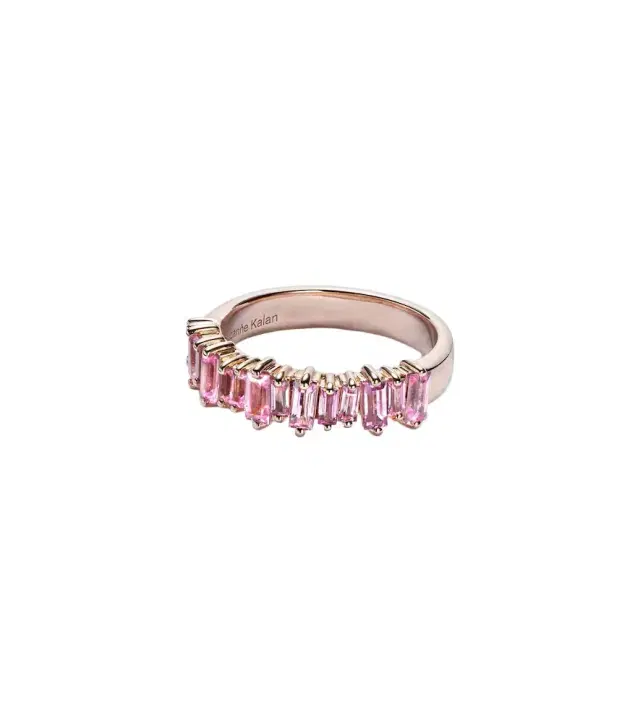 Suzanne Kalan 18kt rose gold ring with sapphires