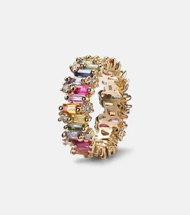 Suzanne Kalan Audrey 18kt gold ring with sapphires and diamonds | Thumbnail 2