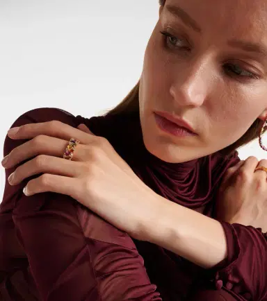 Suzanne Kalan Audrey 18kt gold ring with sapphires and diamonds | Thumbnail 3