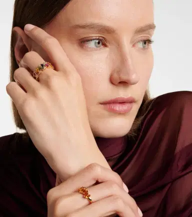 Suzanne Kalan Audrey 18kt gold ring with sapphires and diamonds | Thumbnail 4