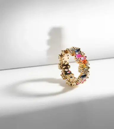 Suzanne Kalan Audrey 18kt gold ring with sapphires and diamonds | Thumbnail 5