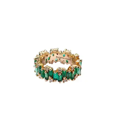 Suzanne Kalan 18kt gold ring with emeralds | Thumbnail 1 Suzanne Kalan 18kt gold ring with emeralds | Thumbnail 1