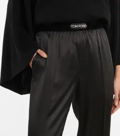 Tom Ford High-rise silk-blend satin pants | Thumbnail 5 Tom Ford High-rise silk-blend satin pants | Thumbnail 5