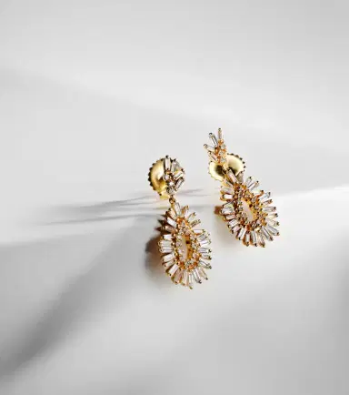 Suzanne Kalan 18kt gold earrings with diamonds | Thumbnail 5