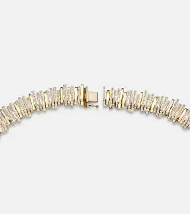 Suzanne Kalan Classic 18kt gold necklace with diamonds | Thumbnail 3 Suzanne Kalan Classic 18kt gold necklace with diamonds | Thumbnail 3