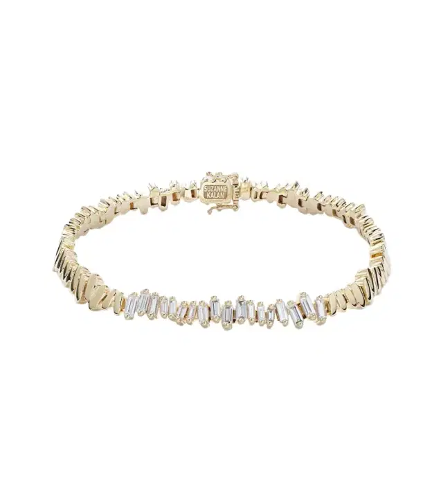 Suzanne Kalan 18kt gold bracelet with diamonds