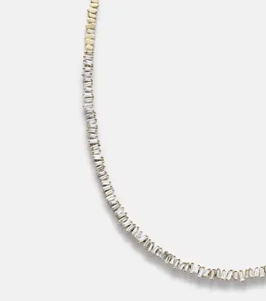 Suzanne Kalan 18kt gold tennis necklace with diamonds | Thumbnail 2 Suzanne Kalan 18kt gold tennis necklace with diamonds | Thumbnail 2