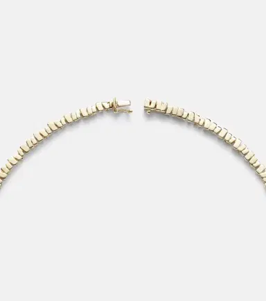 Suzanne Kalan 18kt gold tennis necklace with diamonds | Thumbnail 3 Suzanne Kalan 18kt gold tennis necklace with diamonds | Thumbnail 3