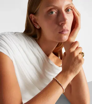 Suzanne Kalan 18kt gold bracelet with diamonds | Thumbnail 4