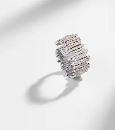 Suzanne Kalan Classic Milli 18kt white gold ring with diamonds | Thumbnail 5 Suzanne Kalan Classic Milli 18kt white gold ring with diamonds | Thumbnail 5