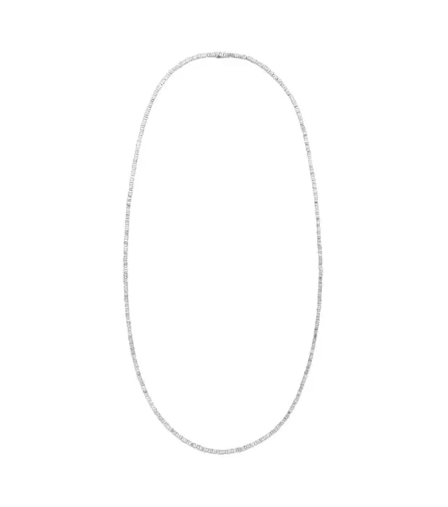 Suzanne Kalan Classic 18kt white gold tennis necklace with diamonds