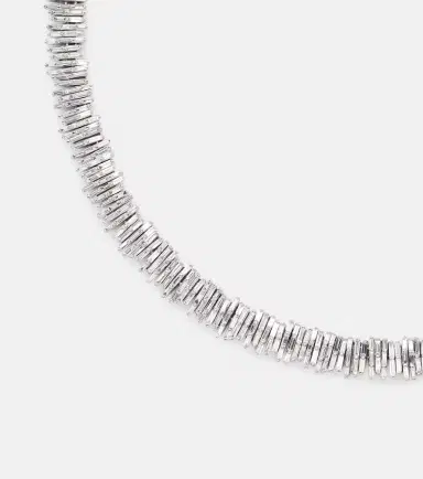 Suzanne Kalan Classic 18kt white gold tennis necklace with diamonds | Thumbnail 2