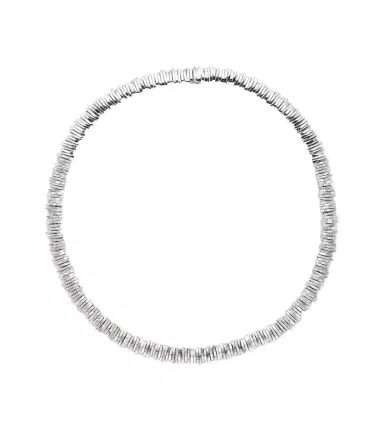 Suzanne Kalan Classic 18kt white gold tennis necklace with diamonds | Thumbnail 1