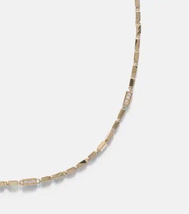 Suzanne Kalan Block-Chain 18kt gold necklace with diamonds | Thumbnail 2