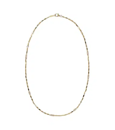 Suzanne Kalan Block-Chain 18kt gold necklace with diamonds | Thumbnail 1